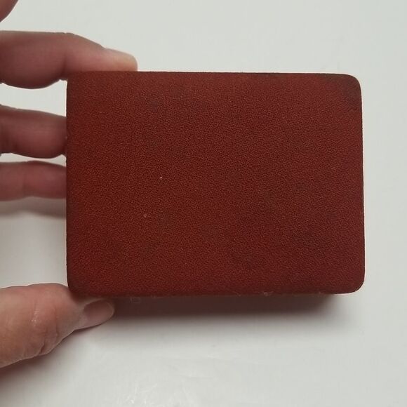 {Hickok} 1960s Mens Vintage Retro Gold Tone Floral Green Gemstone Cuff Links - Picture 4 of 13